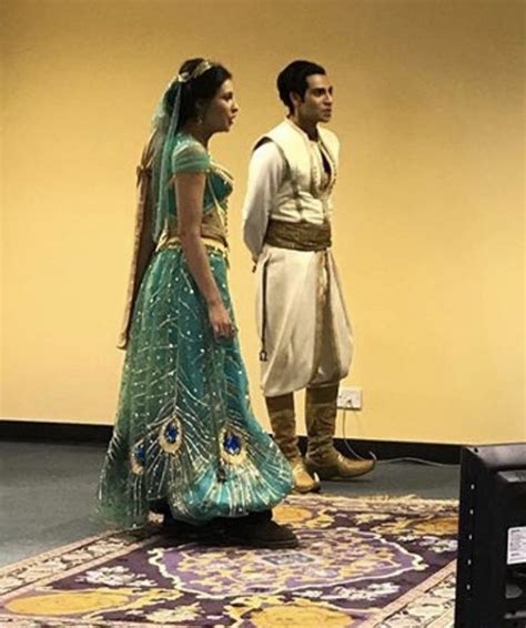 Behind the Scenes Of Aladdin Mena Massoud And Naomi Scott 💙 #aladdin ...