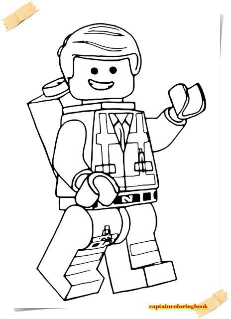 Lego Movie Benny Coloring Page