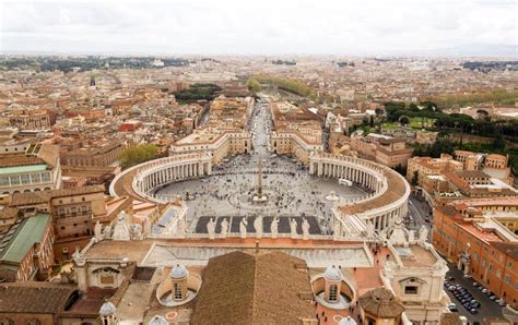 St. Peters Square Aerial View Stock Photo - Image of basilica ...