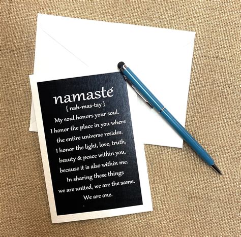 Namaste Cards Yoga Greeting Cards Blank Inside - Etsy