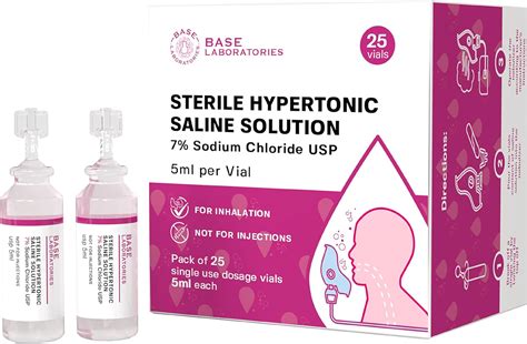 Base Labs 7% Hypertonic Saline Solution for Nebulisers | Sterile 7% ...