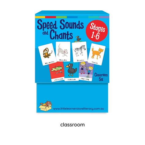 Speed Sounds and Chants Cards Stages 1-6 Classroom Set