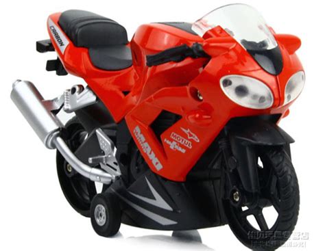 Kids Red / Orange / Blue Pull-Back Function Motorcycle Toy [MC17B001 ...