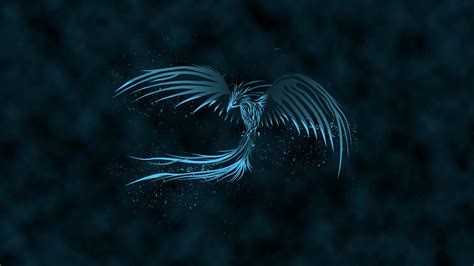 Blue Phoenix Watermark 4k Wallpaper,HD Artist Wallpapers,4k Wallpapers ...