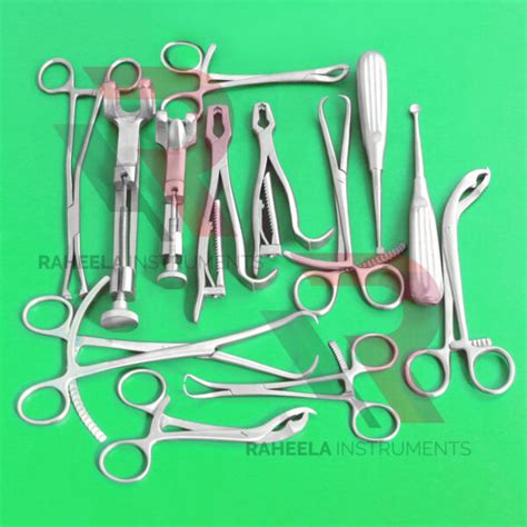 Assorted Orthopedic Surgical Instruments 14 Pcs Set - Raheela Instruments