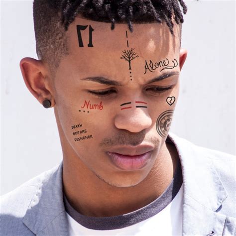 XXXTentacion Temporary Tattoos Set / XXXTentacion Face Tattoos | Etsy