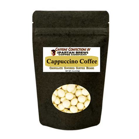 Cappuccino White Chocolate Coffee Beans 4oz