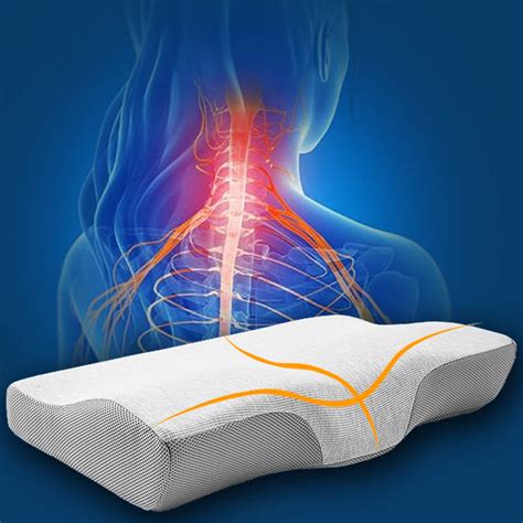 Contoured Orthopedic Memory Foam Pillow for Neck Pain