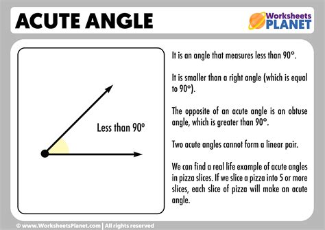 Acute Angle | Definition and Example of Acute Angle