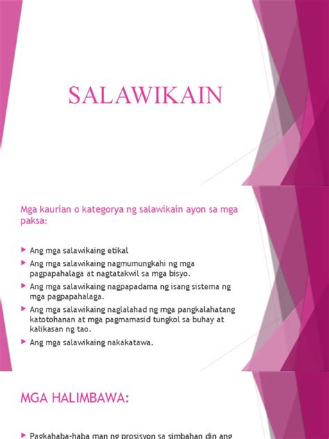 SALAWIKAIN | PDF