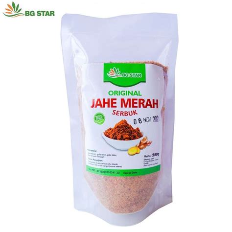 Jual Jahe Merah Serbuk original 250 gr Herbal di Seller bogor produk ...