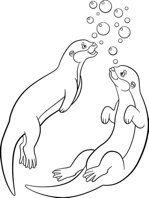 Sea Otter Drawing at GetDrawings | Free download