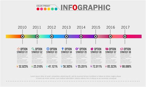 Business Timeline Infographic Template 830219 Vector Art at Vecteezy