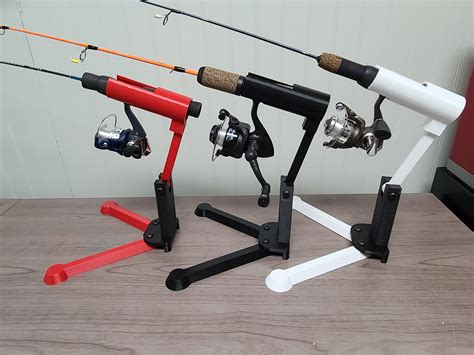 STL file Ice Fishing Rod Holder 🧊・3D print model to download・Cults