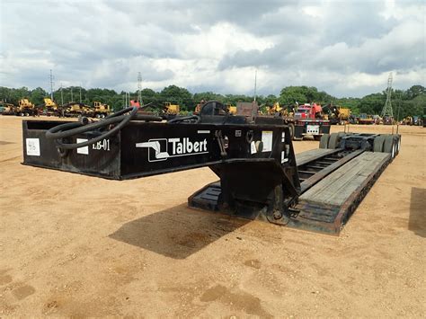 TALBERT LOWBOY TRAILER, - TRI-AXLE, DETACH, NGB, 23' WELL, 96" WIDTH ...