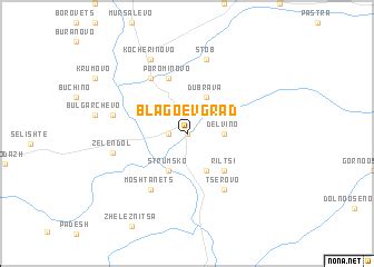 Blagoevgrad (Bulgaria) map - nona.net