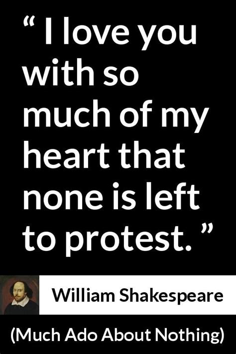 William Shakespeare quote about love from Much Ado About Nothing ...