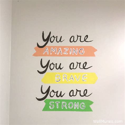 Painted School Wall Quotes in Bathrooms - Wall Murals by Colette