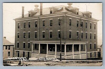 WASHINGTON PA CITY HOSPITAL ANTIQUE REAL PHOTO POSTCARD RPPC | eBay