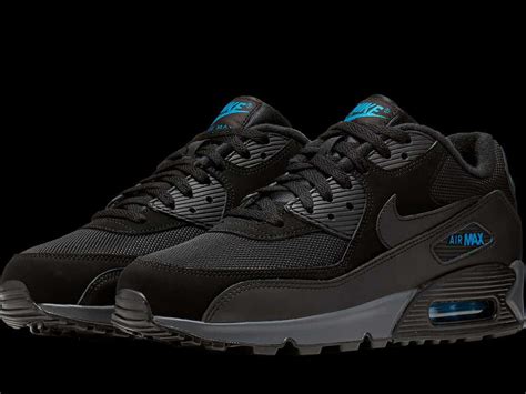 CN0194-001 Nike Air Max 90 Black/Imperial Blue-Dark Grey