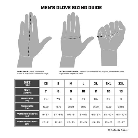 Glove Sizing1