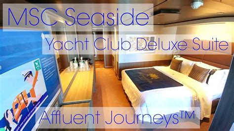 MSC Seaside Yacht Club Deluxe Suite Tour - YouTube