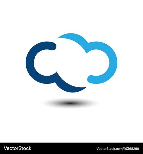 Cloud tech logo Royalty Free Vector Image - VectorStock