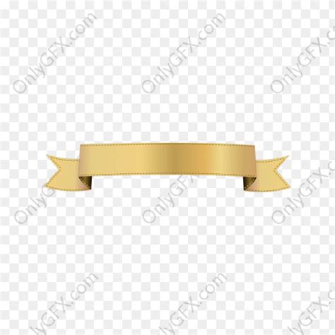 Gold Ribbon Clipart Banner (PNG Transparent) | OnlyGFX.com