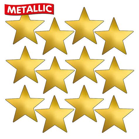 Gold Star Stickers | Metallic | x 140 | 20mm | Rewards