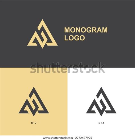 Monogram Logo Luxury Vector Logotype Business Stock Vector (Royalty ...