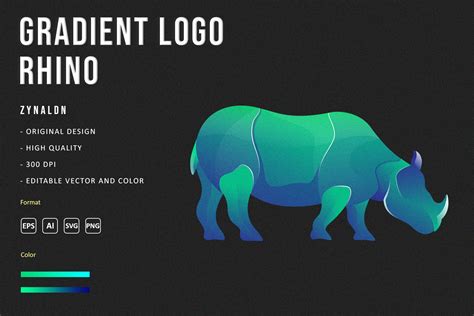 Green Rhino Logo Template Graphic by Zenkins · Creative Fabrica