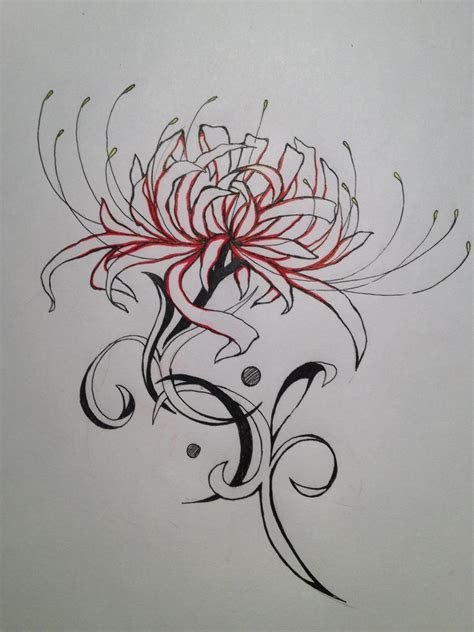 Spider Lily Tattoo Design by UchuuPanda on DeviantArt