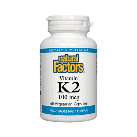 Natural Factors Vitamin K2 100 mcg | Durham Natural Foods – Durhamnatural