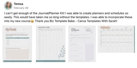 Journal and Planner Canva Template Kit