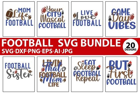 Football SVG Bundle Bundle · Creative Fabrica