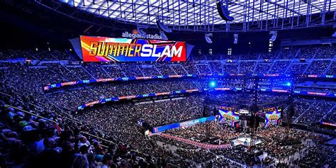 WWE Breaks SummerSlam Indoor Attendance Record at Allegiant Stadium