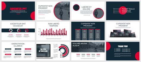 Business presentation slides templates from infographic elements 274668 ...