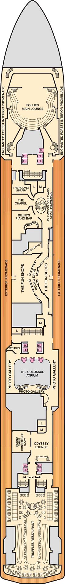 Carnival Legend Deck Plans: Ship Layout, Staterooms & Map - Cruise Critic