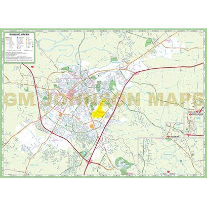 Bowling Green, Kentucky Street Map - GM Johnson Maps