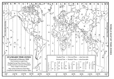 Time Zones of the World | Google Maps World Gazetteer