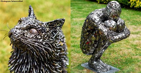 American Artist Makes Incredible Sculptures out of Recycled Materials