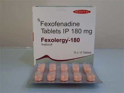 Fexofenadine Tablet Ip 180 Mg 10 X10 Pack at 900.00 INR in Vasai ...