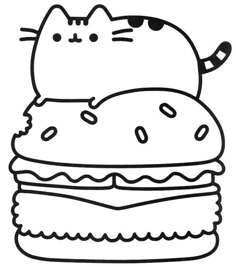 26 best ideas for coloring | Cute Pusheen Coloring Pages