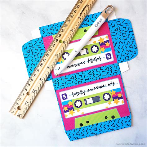 Free Printable Cassette Tape Box | artsy-fartsy mama