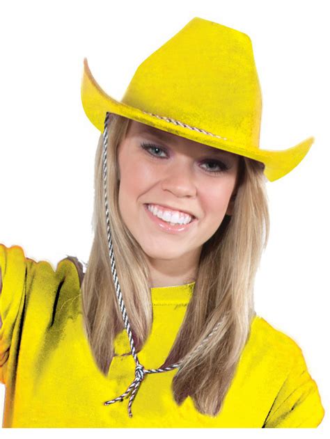 Adult's Deluxe Yellow Cowboy Hat