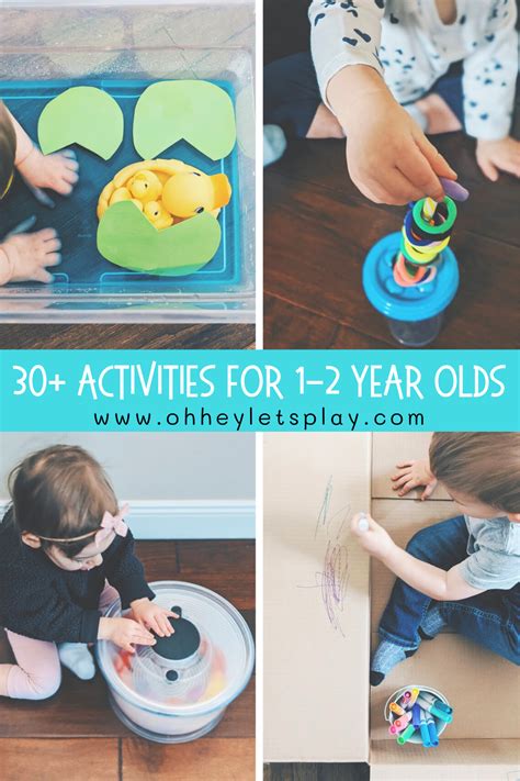 Activities for 1-2 Year Old Toddlers — Oh Hey Let's Play