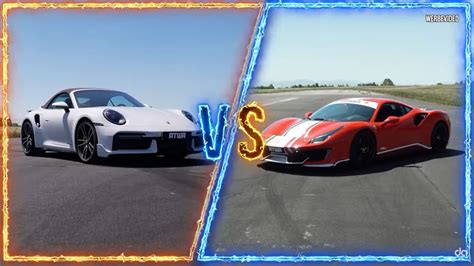 992 Porsche 911 Turbo S vs Ferrari 488 Pista - A Dragstrip Battle of ...