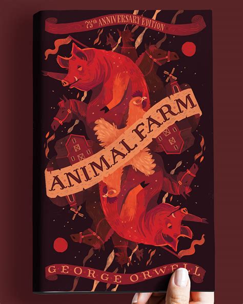 Animal Farm by George Orwell Book Cover Design on Student Show