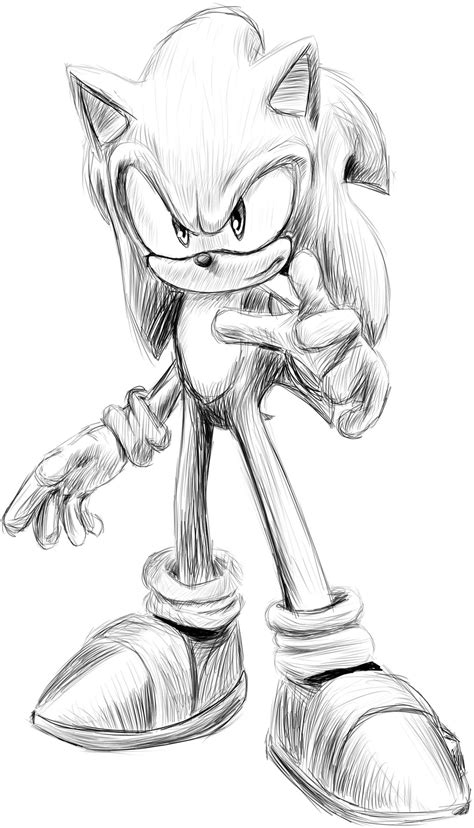 Sonic 3D-like drawing by KyuubiCore on DeviantArt