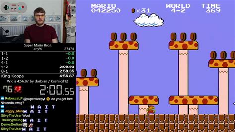 (4:56.528) Super Mario Bros. any% speedrun *Former World Record* - YouTube